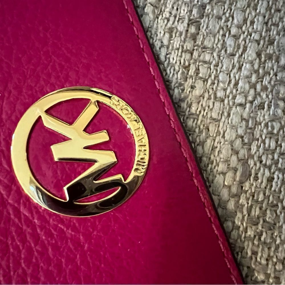 Michael Kors fuchsia multi function wristlet - image 5